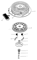 Page D Diagram and Parts List for 0615-0  Briggs and Stratton Pressure Washer
